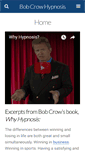 Mobile Screenshot of bobcrowhypnosis.com